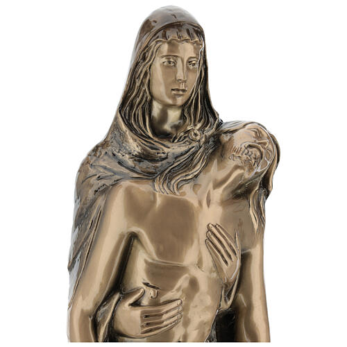 Pieta statue standing in bronze FOR OUTDOORS 80 cm 8