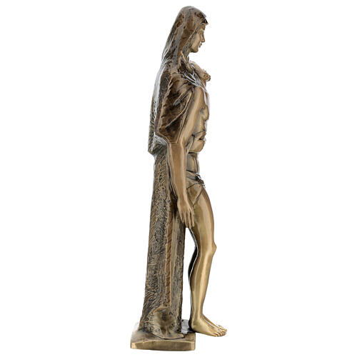 Pieta statue standing in bronze FOR OUTDOORS 80 cm 9