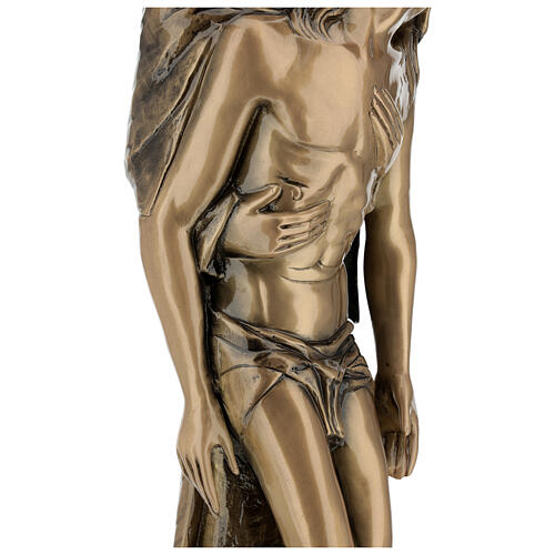 Pieta statue standing in bronze FOR OUTDOORS 80 cm 10