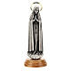 Our Lady of Fatima statue, zamak and olivewood, gold plated halo, 12 cm s1