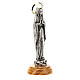 Our Lady of Lourdes statue, zamak and olivewood, 12 cm s3