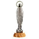 Our Lady of Lourdes statue, zamak and olivewood, 12 cm s4