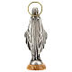 Our Lady of the Miraculous Medal, zamak statue on olivewood base, 18 cm s4