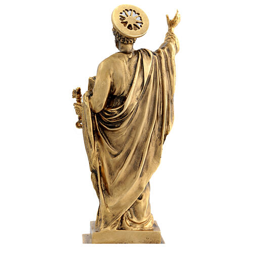 Saint Peter statue in gilded bronze, 12 in 11