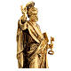 Statue Saint Pierre bronze doré 30 cm s10