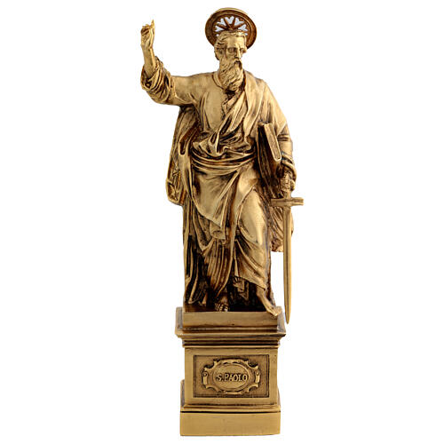 Saint Paul, gilded bronze statue, 12 in 1