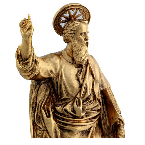 Saint Paul, gilded bronze statue, 12 in 7