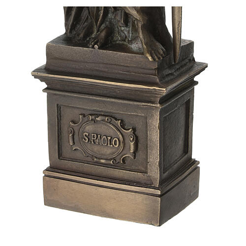 Statue Saint Paul bronze 30 cm 6