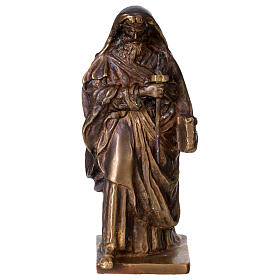 Estátua de São Paulo em bronze 16 cm em caixa de veludo