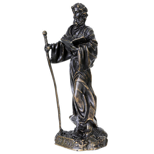 Estatua San Pablo de bronce 20 cm 3