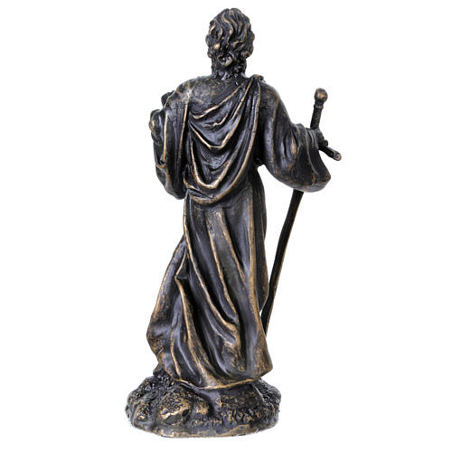 Estatua San Pablo de bronce 20 cm 5