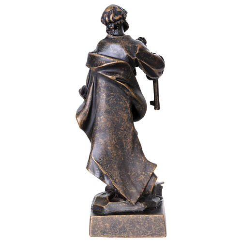 Statue bronze St. Pierre 20 cm 5