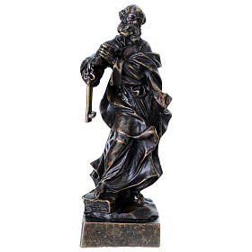 Statua bronzo San Pietro 20 cm