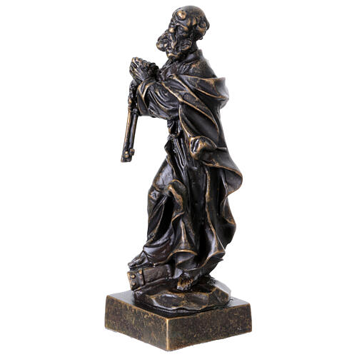 Bronze statue of Saint Peter 20 cm 3