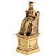 Estatua de bronce dorado San Pedro 14 cm s3