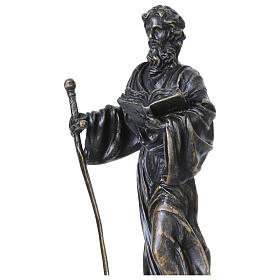 St Peter gilded bronze statue 14 cm