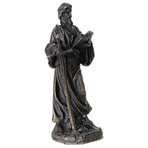 St Peter gilded bronze statue 14 cm 4