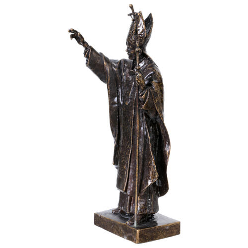 Statua bronzo Papa Giovanni Paolo II 25 cm 3