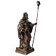 Estátua em bronze envernizado de São Bento, 30 cm s5