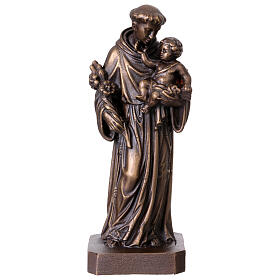 Heiliger Antonius – Statue aus Bronze, 20 cm