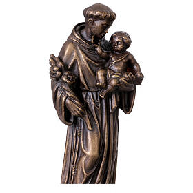 Statue Saint Antoine en bronze 20 cm