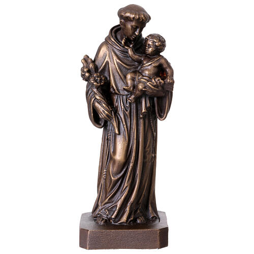 Statue Saint Antoine en bronze 20 cm 1