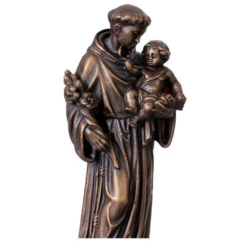 Statue Saint Antoine en bronze 20 cm 2