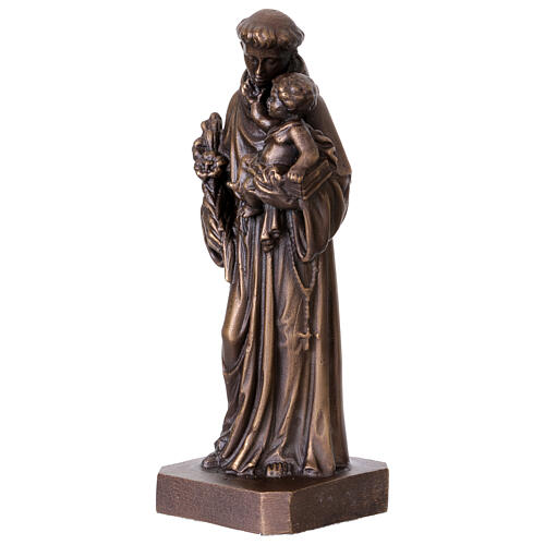 Statue Saint Antoine en bronze 20 cm 3