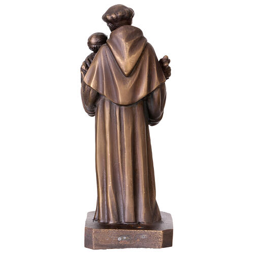 Statue Saint Antoine en bronze 20 cm 5