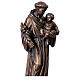 Estátua de Santo António em bronze 20 cm s2