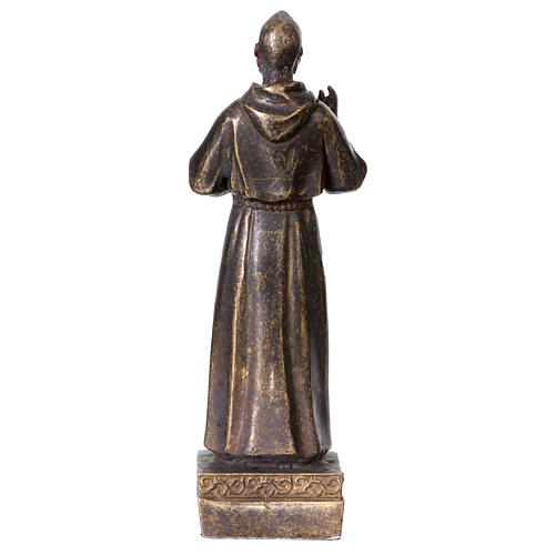 Estatua Padre Pío bronce 14 cm 4