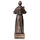 Estatua Padre Pío bronce 14 cm s4