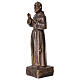 Estátua Padre Pio bronze 14 cm s2