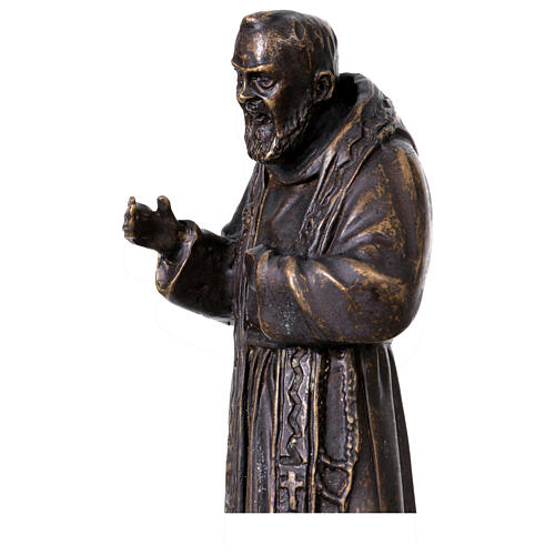 Estátua de bronze Padre Pio 30 cm 2