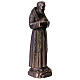 Estátua de bronze Padre Pio 30 cm s5