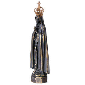 Estatua Virgen de Fátima bronce 19 cm