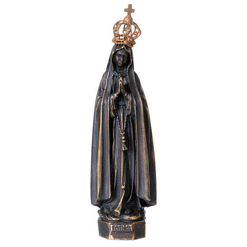 Estatua Virgen de Fátima bronce 19 cm 1