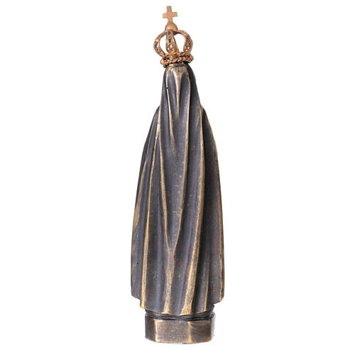 Statue Notre-Dame de Fatima bronze 19 cm 4