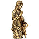 Maria Immaculata – Statue aus goldfarbener Bronze, 30 cm s4