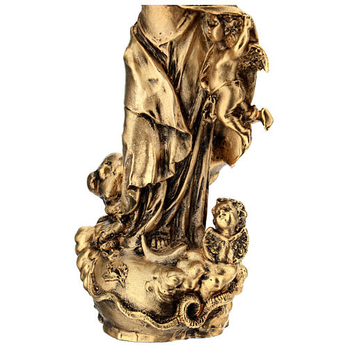 Statue bronze doré Vierge Immaculée 30 cm 6