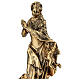 Statue bronze doré Vierge Immaculée 30 cm s2