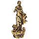 Statua bronzo dorato Maria Immacolata 30 cm s1