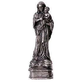 Virgin with Child statue in zinc alloy, 5 in
