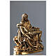 Statue Pietà en laiton doré 17 cm s4