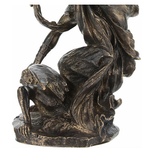 St. Michael statue in bronze, 9 in 7