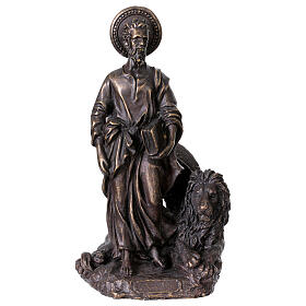 Statue Saint Marc bronze 20 cm