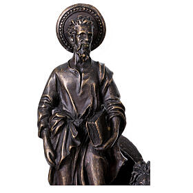 Statue Saint Marc bronze 20 cm