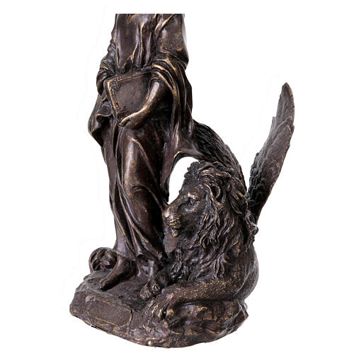 Statue Saint Marc bronze 20 cm 5