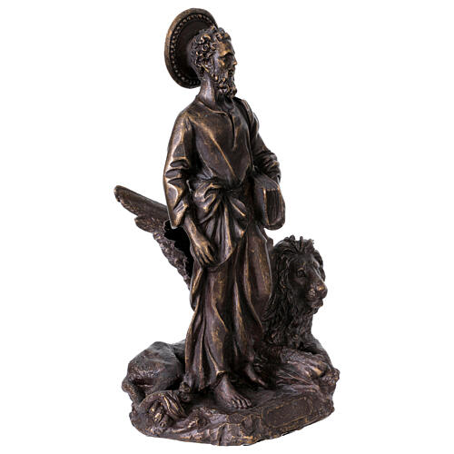 Statue Saint Marc bronze 20 cm 6