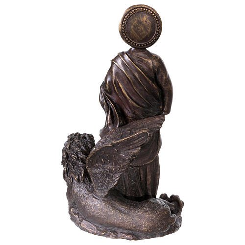 Statue Saint Marc bronze 20 cm 7